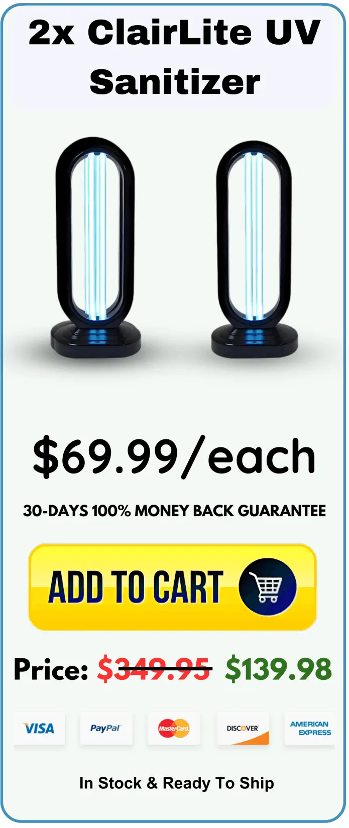 ClairLite UV Sanitizer offer price 