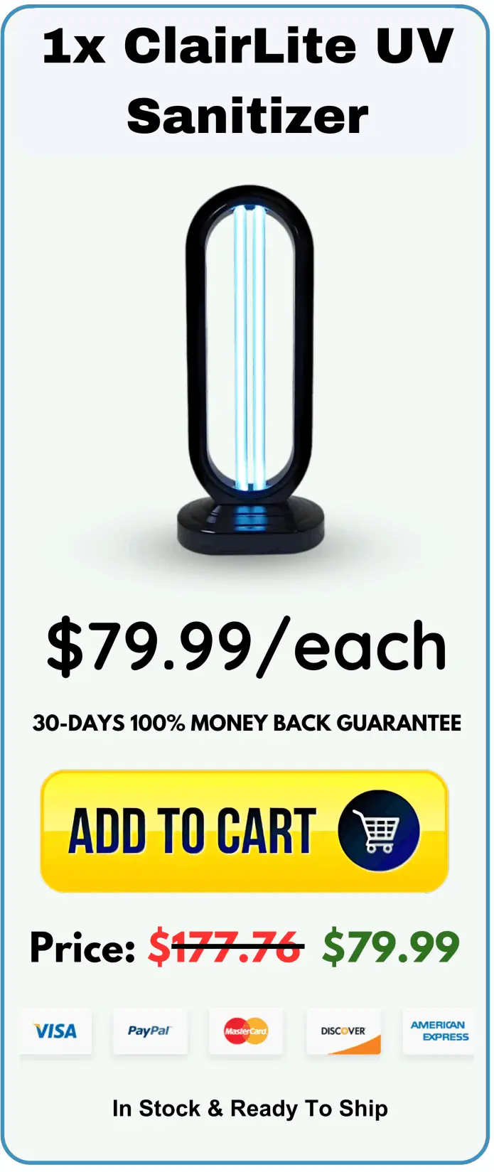 ClairLite UV Sanitizer price 
